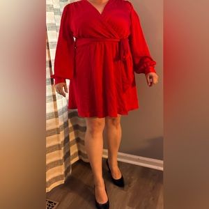 Express red dress XL